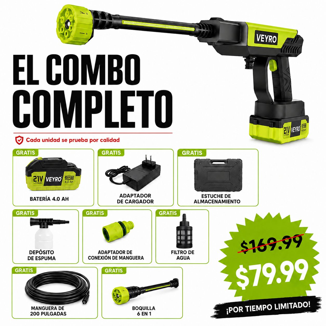 VEYRO PowerJet 1000 — Combo Completo
