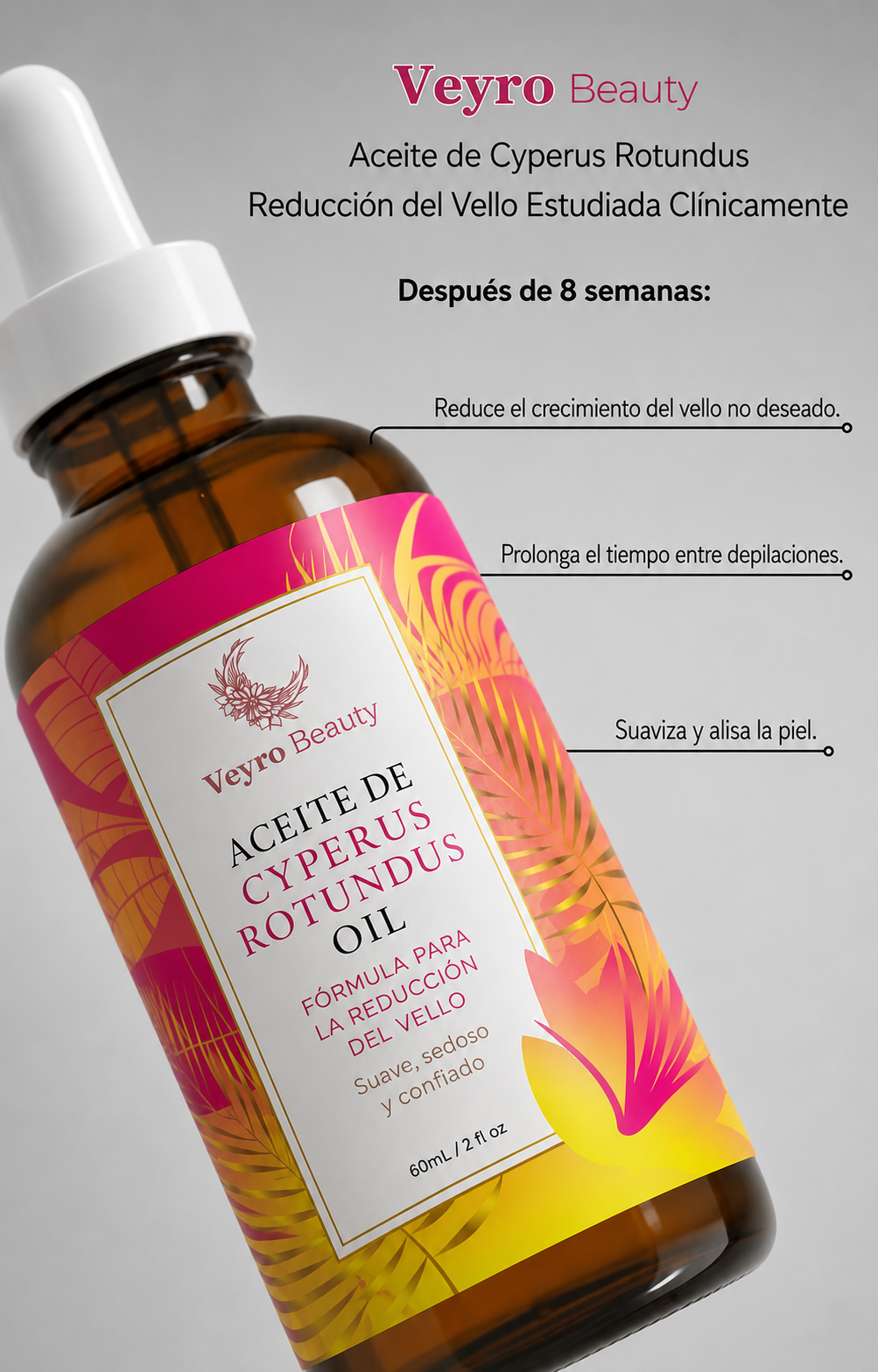 Cypera Aceite reductor del vello
