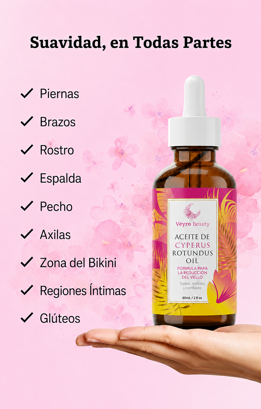 Cypera Aceite reductor del vello