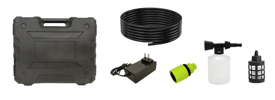 Kit de Boquillas Pro (6 en 1 + turbo giratoria + cañón de espuma + vara extensora)